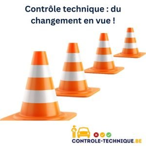 Plots de circulation attirant l'attention sur le changement au contrôle technique