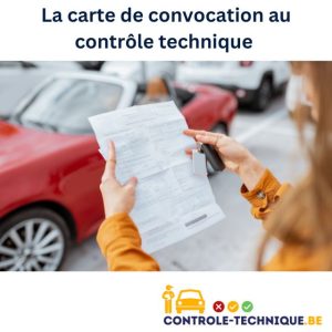 Conductrice consultant sa carte de convocation au contrôle technique