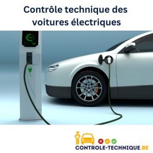 Voiture électrique en charge avant le contrôle technique