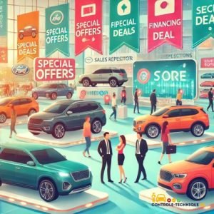 diverses marques de voiture et présentant des offres spéciales lors d'un salon